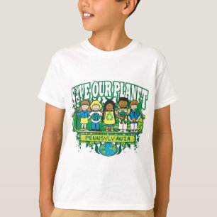 Erde scherzt Pennsylvania T-Shirt