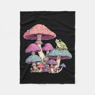Erde Tag jeden Tag niedlicher Frosch auf Pilz Fleecedecke
