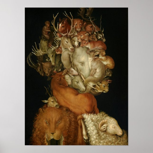 Erde, Terra, 1570 von Giuseppe Arcimboldo Poster (Vorne)