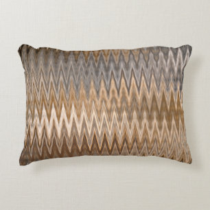 Erde Toned Wavy Muster Dekokissen