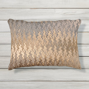 Erde Toned Wavy Muster Kissen Für Draußen