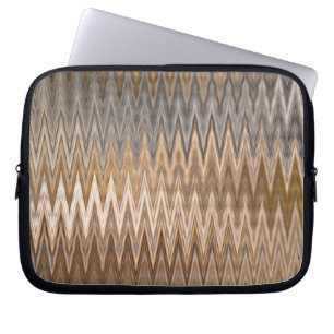 Erde Toned Wavy Muster Laptopschutzhülle