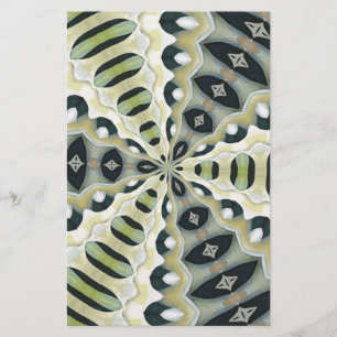 Erde tont symmetrisches Kaleidoskop Briefpapier