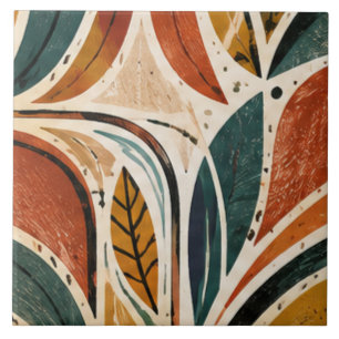 Erde und Himmel Eastern Ojibwe Woodlands Design Fliese