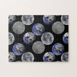 Erde und Mond aus dem Weltraum