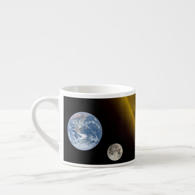 Erde und Sonne Espressotasse (Links)