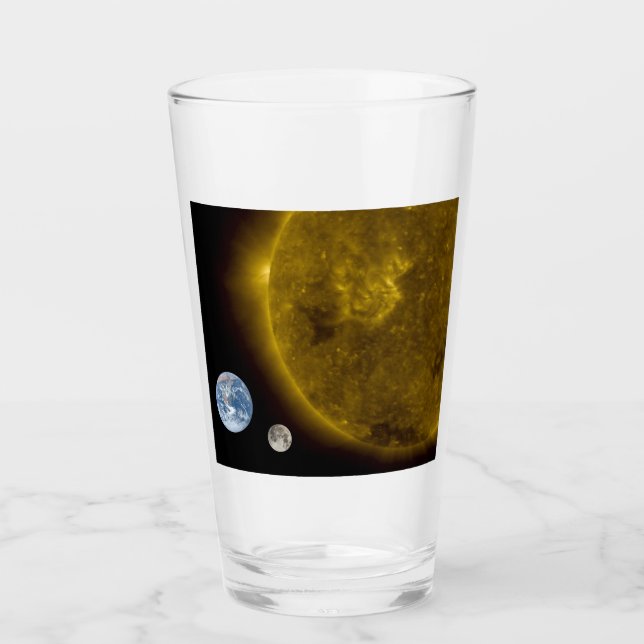 Erde und Sonne Glas (Vorderseite)