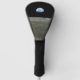 Erde vom Mond aus im schwarzen Weltraum: Earthrise Golf Headcover