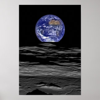 Erde vom Mond Poster