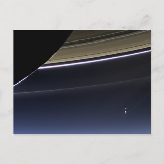 Erde vom Saturn Postkarte