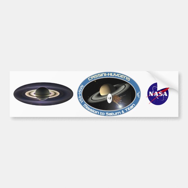 ERDE VON CASSINI AUTOAUFKLEBER (Vorne)