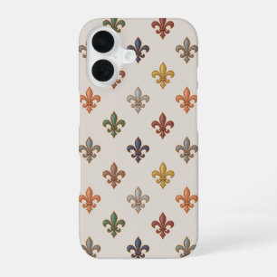 Erde Wald Fleur-de-lis Design Licht iPhone 16 Hülle