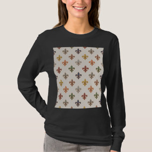 Erde Wald Fleur-de-lis Design Licht T-Shirt