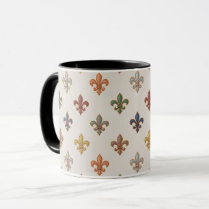 Erde Wald Fleur-de-lis Design Licht Tasse