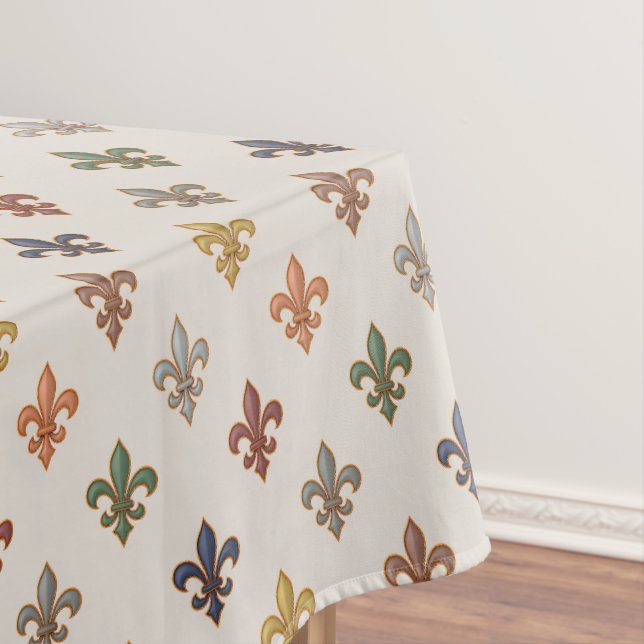  Erde Wald Fleur-de-lis Design Licht  Tischdecke (Beispiel)