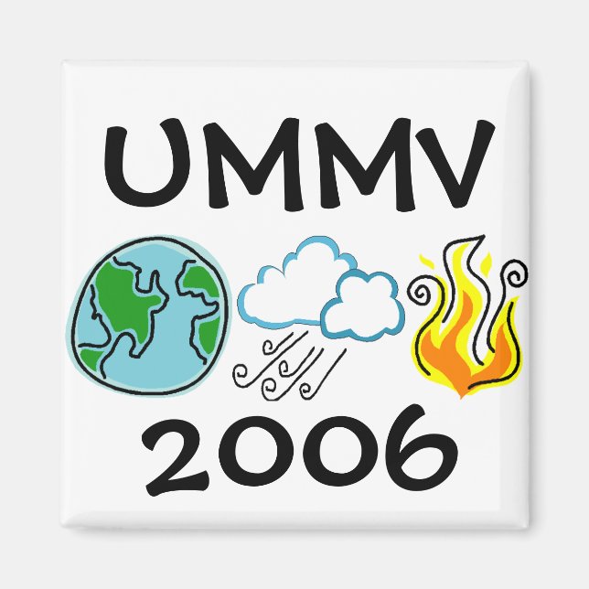 Erde Wind und Feuer Magnet (Vorne)