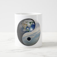 Erde Yin und Yang-Symbol