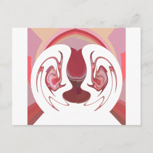 Erdember: Texturierte Tapestry aus Afrika Postkarte