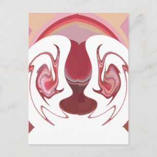 Erdember: Texturierte Tapestry aus Afrika Postkarte