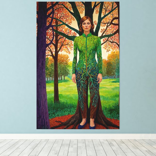 “Erdessa’s Portrait”  - The Disguise of Stillness Leinwanddruck (Insitu (Holzboden))