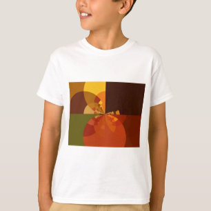 Erdfarbene abstrakte Farb-Kunstposterdesign T-Shirt