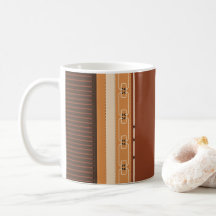 Erdfarbene Streifen Minimalistischer Innendekor