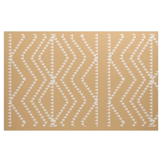 Erdfarbgeometrisches Muster Stoff (Yard (91,4 cm))