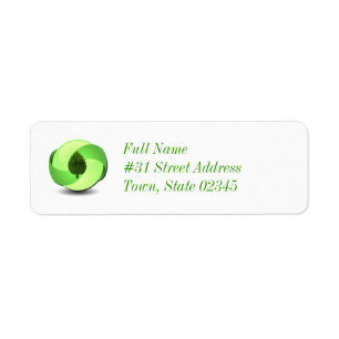 Erdfreundlicher Rücksendeadresse-Aufkleber