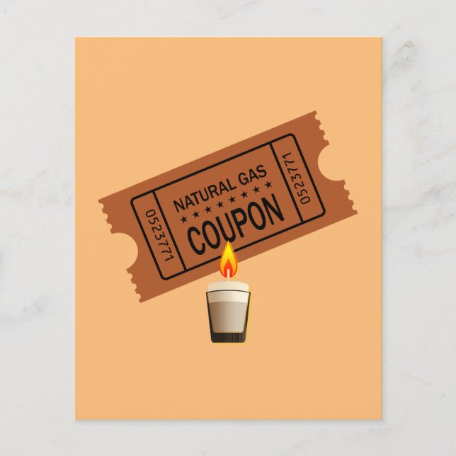 Erdgas Gutschein Flyer (Vorne)