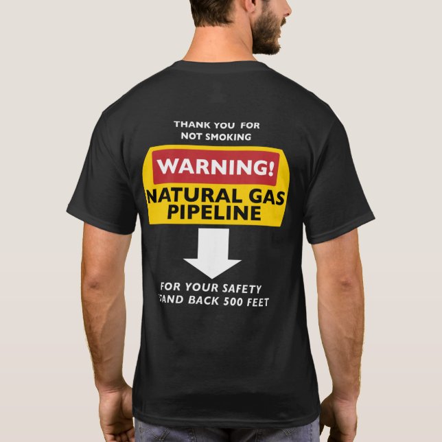 Erdgas Man T - Shirt 500 Fuß (Rückseite)