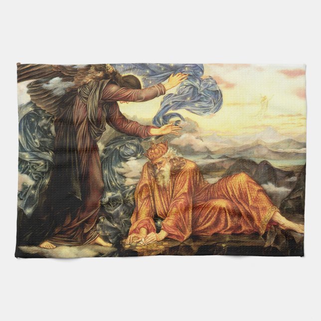 Erdgebunden an Evelyn De Morgan, Viktorianische Ku Geschirrtuch (Horizontal)