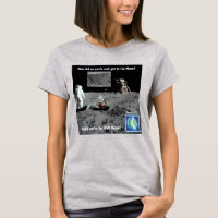 Erdgestein auf Mond T-Shirt für Frauen