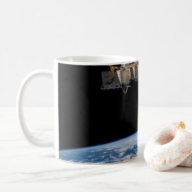 Erdgrenze oder Horizont Kaffeetasse (Mit Donut)