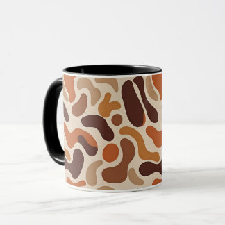 Erdige abstrakte Kaffeetasse – Organische Formen