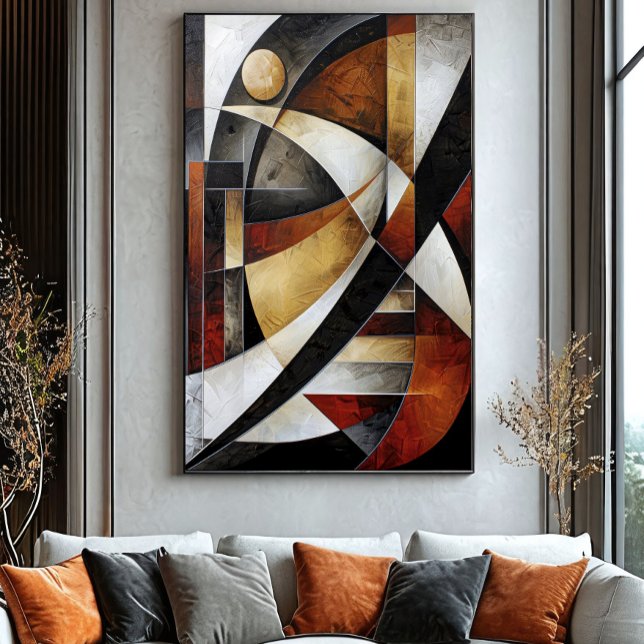 Erdige abstrakte Mosaik Poster (Von Creator hochgeladen)