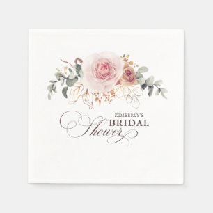 Erdige Blumen im eleganten Boho-Stil für jede Part Serviette