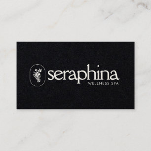 Erdige Eleganz Logo Schönheit, Wellness, Spa Schwa Visitenkarte