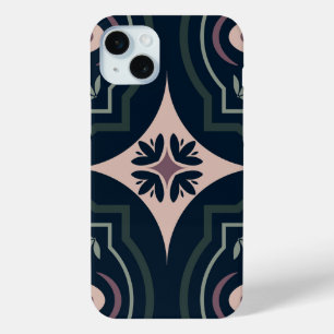 erdige farbene florale geometrische Fliesen Case-Mate iPhone Hülle