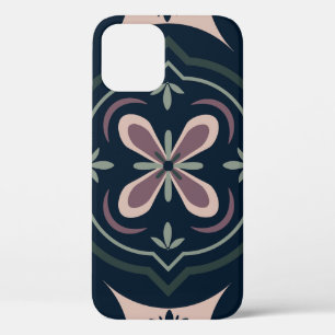 Erdige florale geometrische Fliesen Case-Mate iPhone Hülle