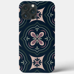 Erdige florale geometrische Kacheln Case-Mate iPhone Hülle