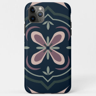 Erdige florale geometrische Kacheln Case-Mate iPhone Hülle