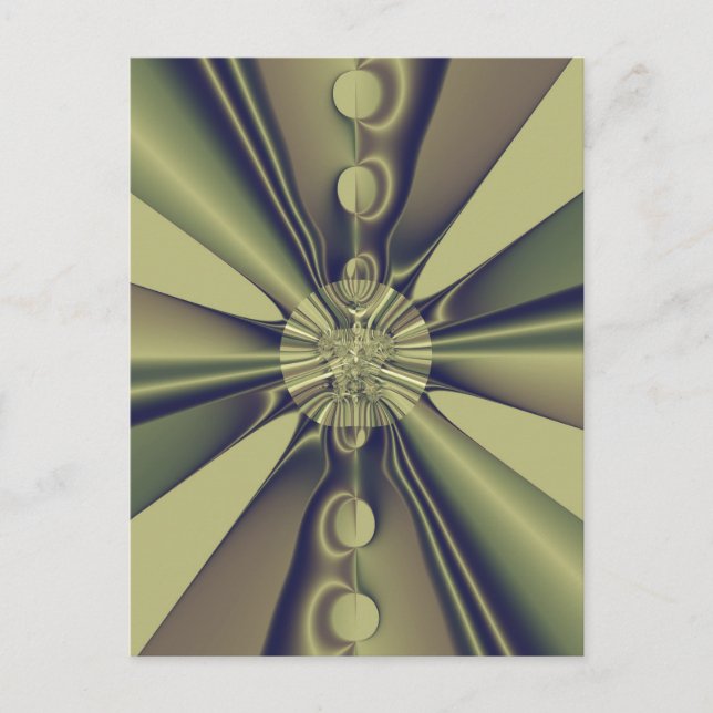 Erdige geometrische abstrakte moderne Kunst Postkarte (Vorderseite)