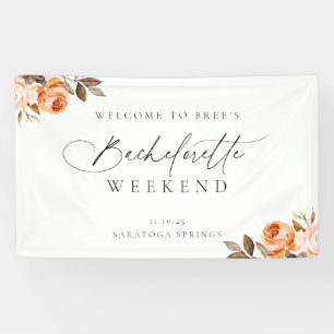 Erdige Herbst-Blumen-Junggesellinnen-Abschied Begr Banner
