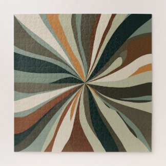 Erdige Mid-Century-Harmonie | Retro-geometrische J