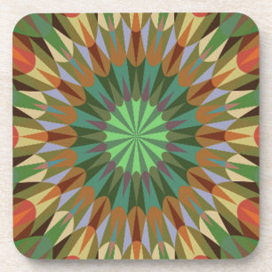 Erdige Retro-Geometrie Untersetzer