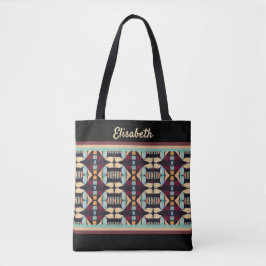 Erdige Stammes-Tapete Tasche