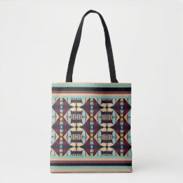 Erdige Stammes-Tapete Tasche