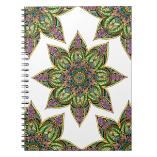 Erdiger Mandala-Entwurf Notizblock