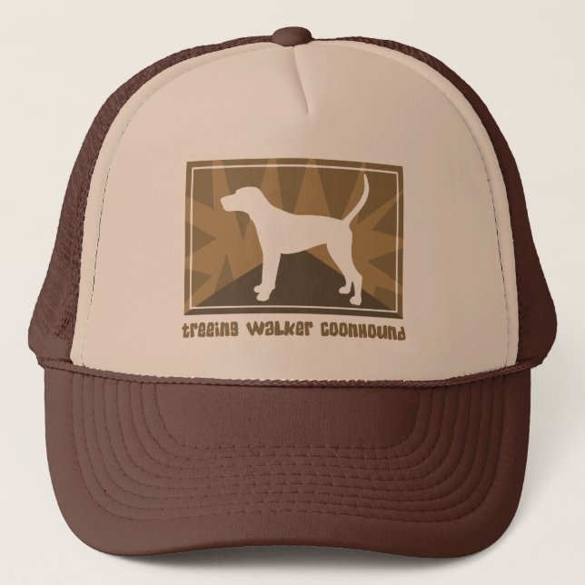 Erdiger Treeing WandererCoonhound Truckerkappe (Vorderseite)