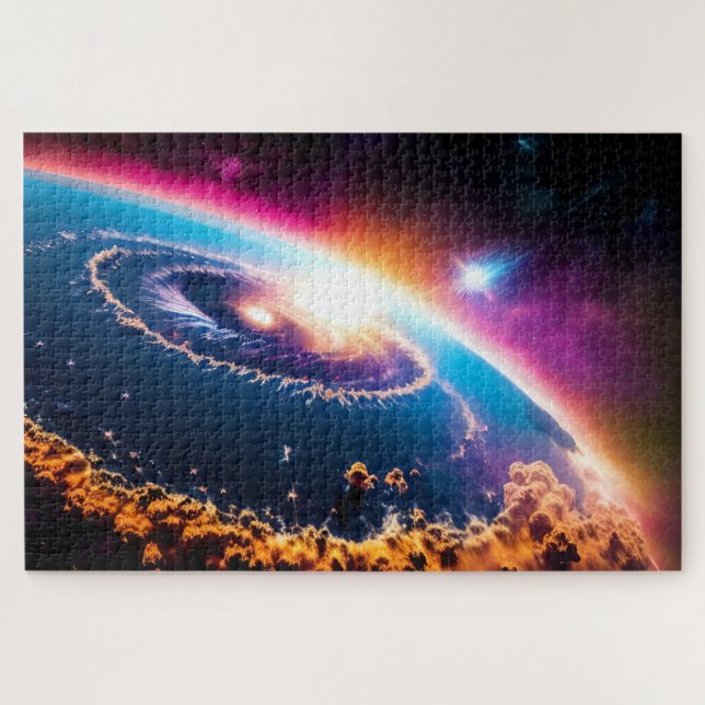 Erdkalaktisches Weltraumphänomen Hurrikan (Horizontal)